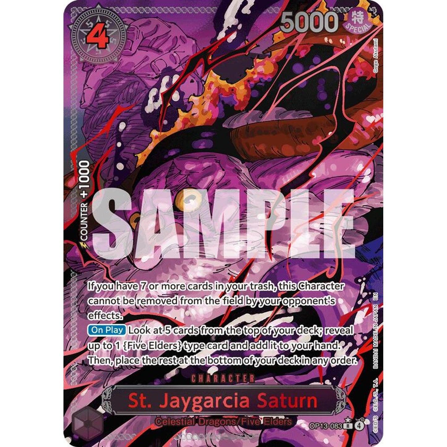 St. Jaygarcia Saturn (Parallel) (OP13-083) [Carrying On His Will]  Foil