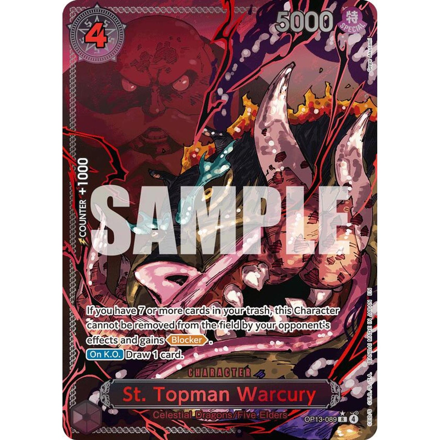 St. Topman Warcury (Parallel) (OP13-089) [Carrying On His Will]  Foil