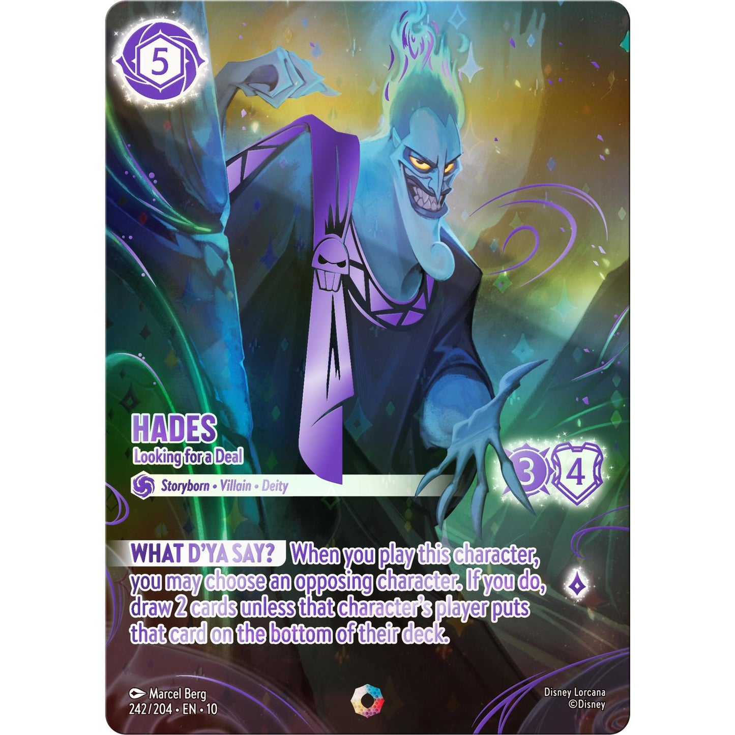 Hades - Looking for a Deal (Iconic) (242/204) [Whispers in the Well] Holofoil