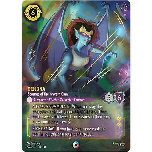 Demona - Scourge of the Wyvern Clan (Enchanted) (227/204) [Whispers in the Well] Holofoil