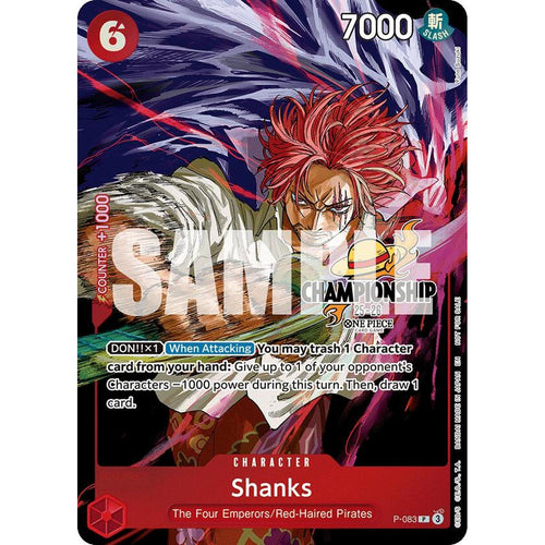 Shanks (CS 25-26 Event Pack Finalist Ver.) (P-083) [One Piece Promotion Cards]  Foil