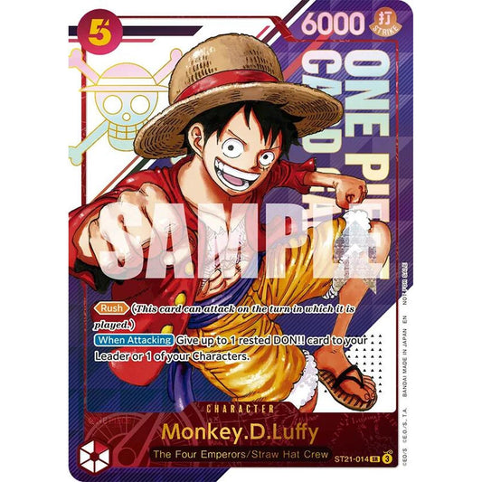 Monkey.D.Luffy - ST21-014 (3rd Anniversary Treasure Campaign Pack) (ST21-014) [One Piece Promotion Cards]  Foil
