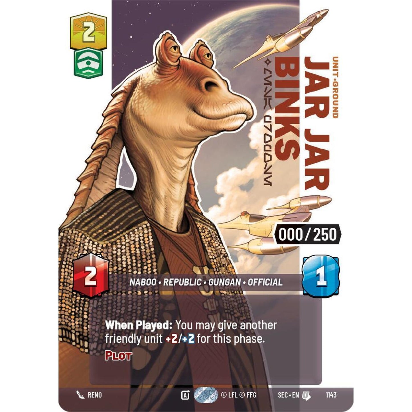 Jar Jar Binks - Mesa Propose (Serialized) (1143) (1143) [Secrets of Power]