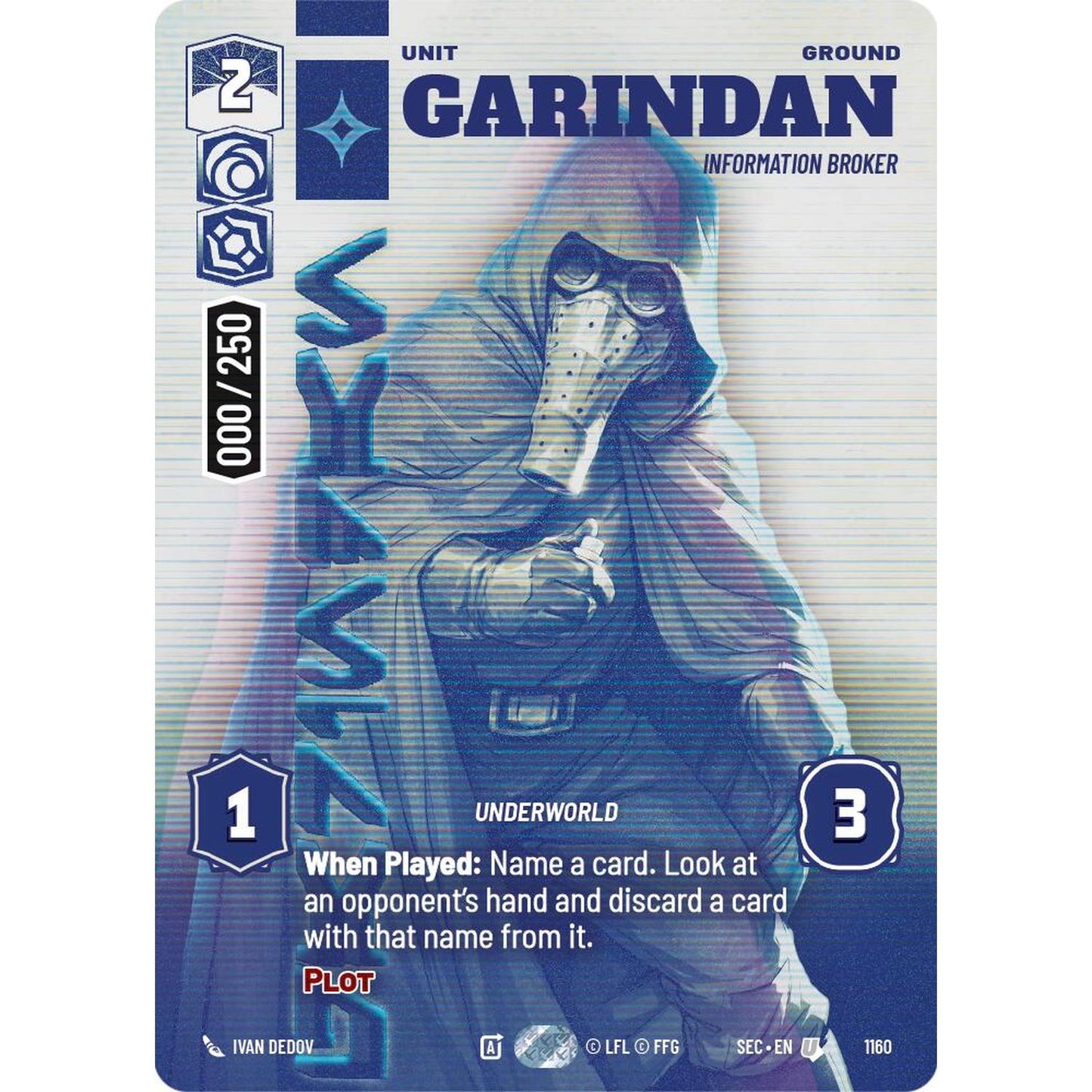 Garindan - Information Broker (Serialized) (1160) (1160) [Secrets of Power]