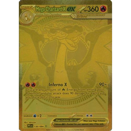Mega Charizard X ex 130/094 [ME02 Phantasmal Flames]  - Holofoil