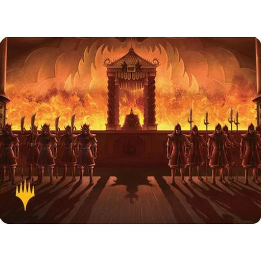Fire Lord Ozai Art Card (Gold-Stamped Planeswalker Symbol) [Art Series: Avatar: The Last Airbender]