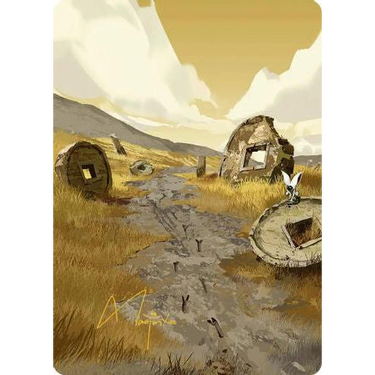 Plains Art Card (Gold-Stamped Signature) [Art Series: Avatar: The Last Airbender]
