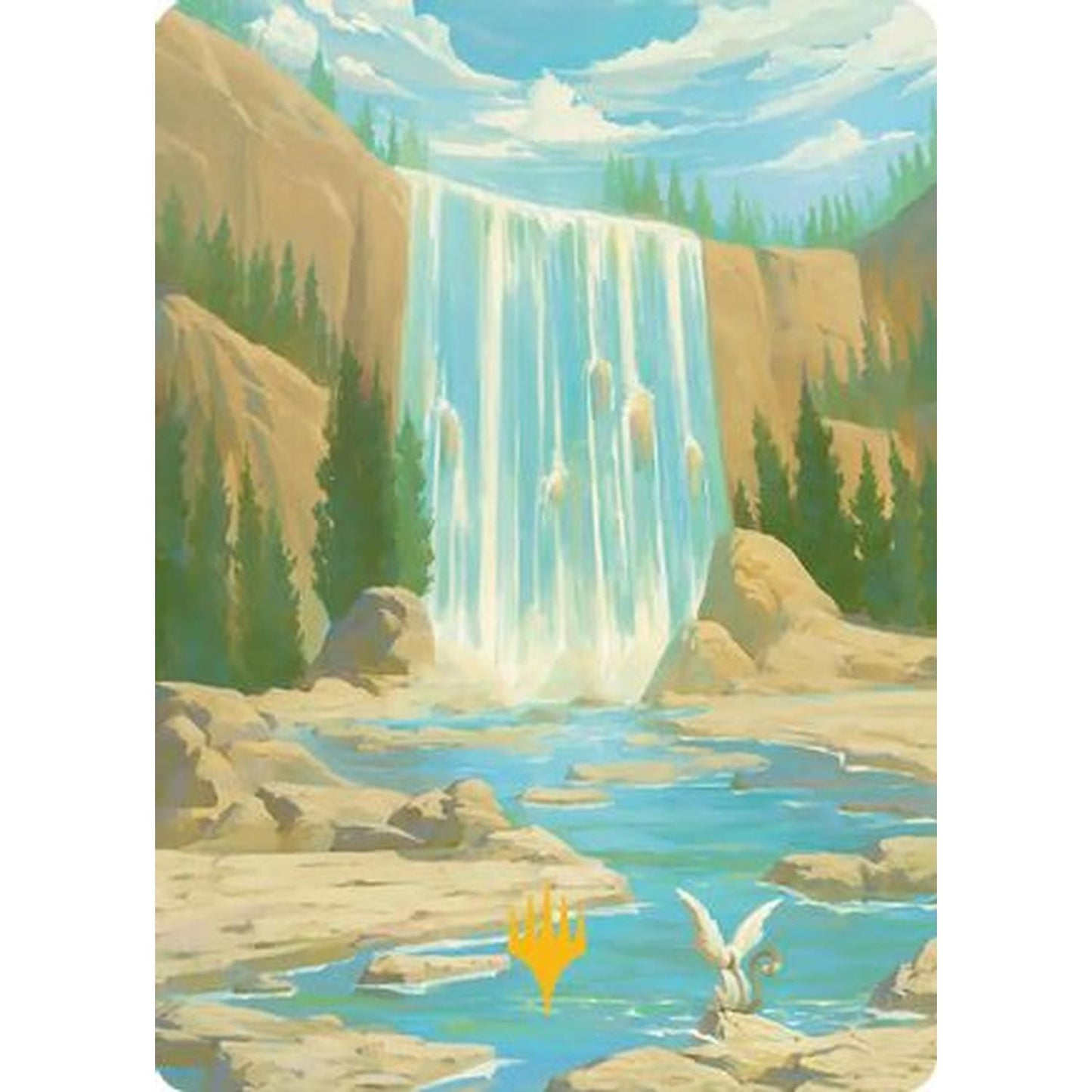 Island Art Card (Gold-Stamped Signature) [Art Series: Avatar: The Last Airbender]
