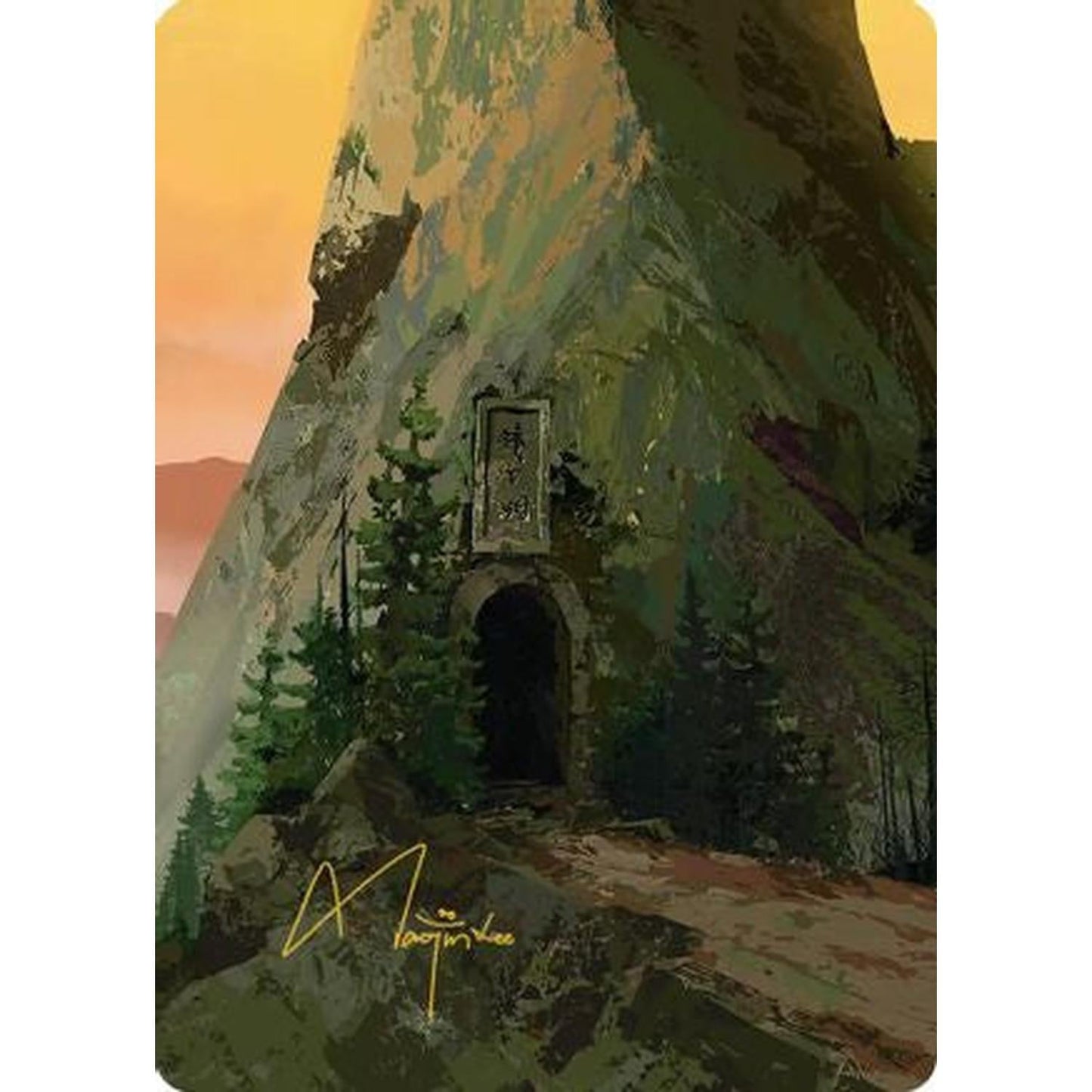 Mountain Art Card (Gold-Stamped Signature) [Art Series: Avatar: The Last Airbender]