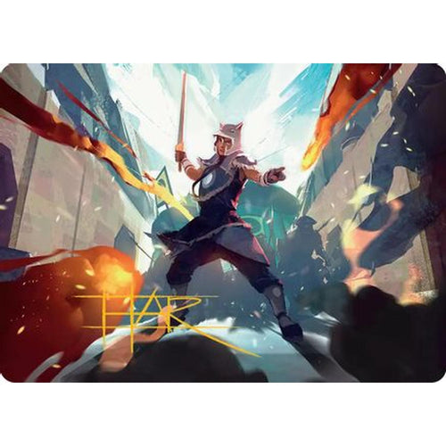 Sokka, Tenacious Tactician Art Card (Gold-Stamped Signature) [Art Series: Avatar: The Last Airbender]