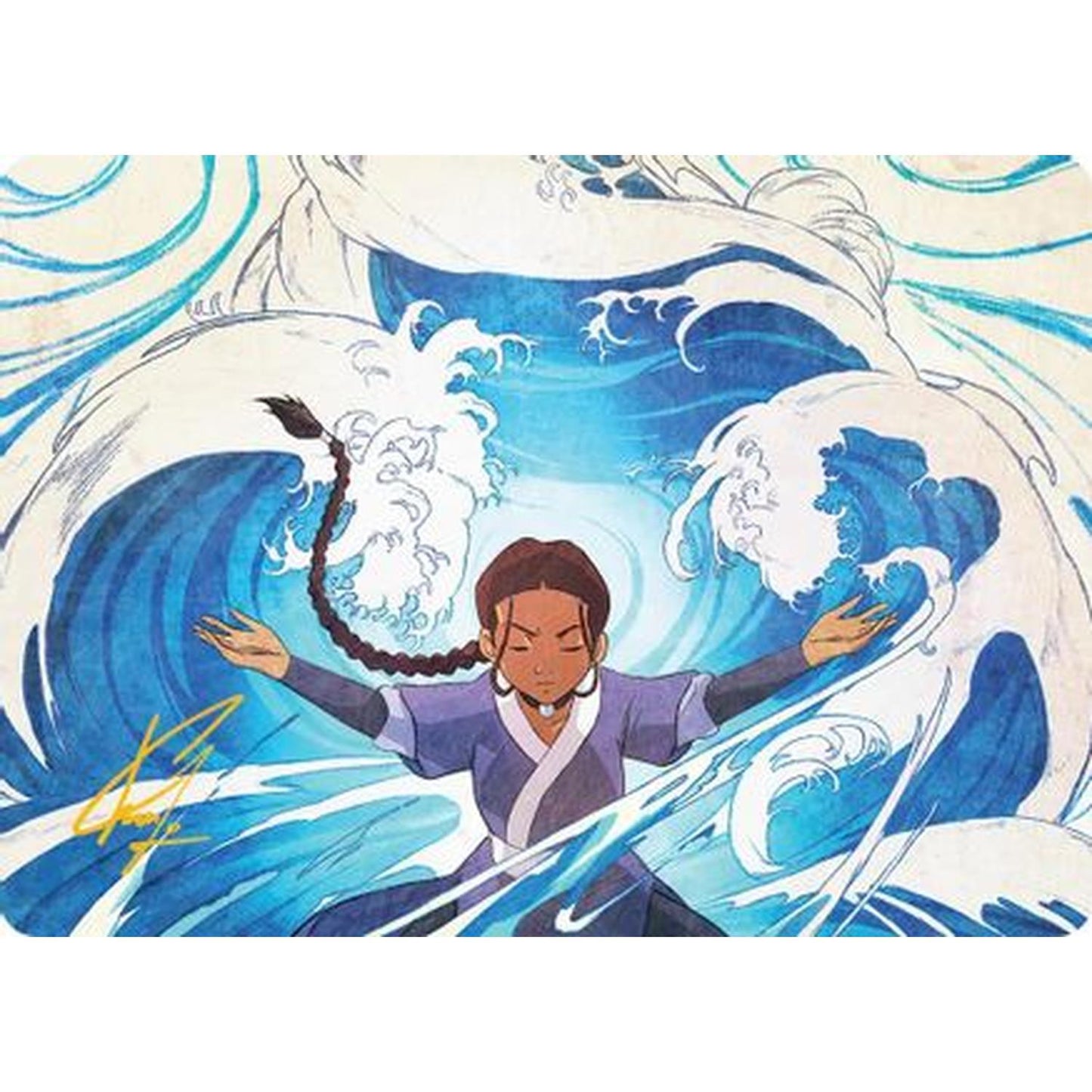 Katara, Water Tribe's Hope Art Card (Gold-Stamped Signature) [Art Series: Avatar: The Last Airbender]