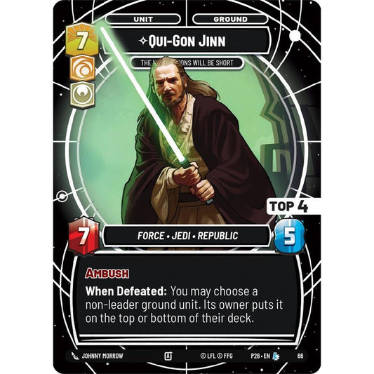 Qui-Gon Jinn - The Negotiations Will Be Short (Top 4) (66) (66) [Sector and Regional Promos: Season 1]
