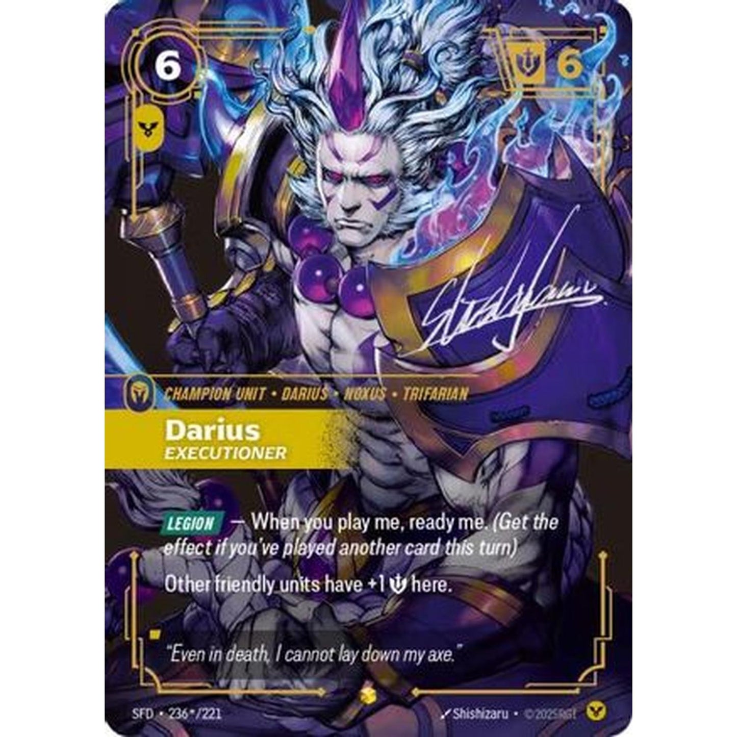 Darius - Executioner (Signature) (236*/221) [Spiritforged] Foil