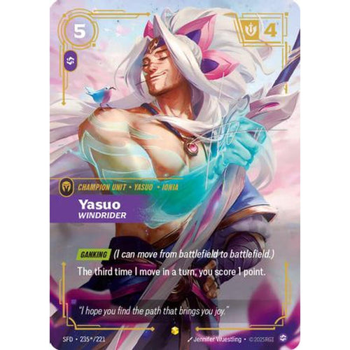 Yasuo - Windrider (Signature) (235*/221) [Spiritforged] Foil