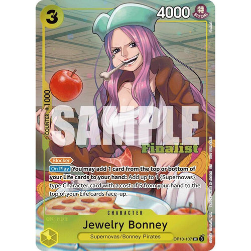 Jewelry Bonney (CS 25-26 Finalist Card Set 2) (OP10-107) [One Piece Promotion Cards]  Foil