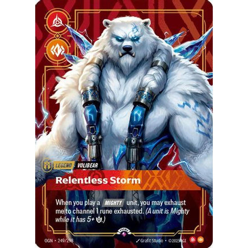 Volibear - Relentless Storm (Metal) (249/298) [Riftbound Organized Play Promotional Cards] Foil