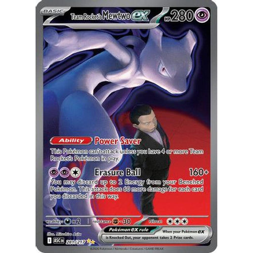Team Rocket's Mewtwo ex 281/217 [ME Ascended Heroes]  - Holofoil
