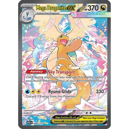 Mega Dragonite ex 290/217 [ME Ascended Heroes]  - Holofoil
