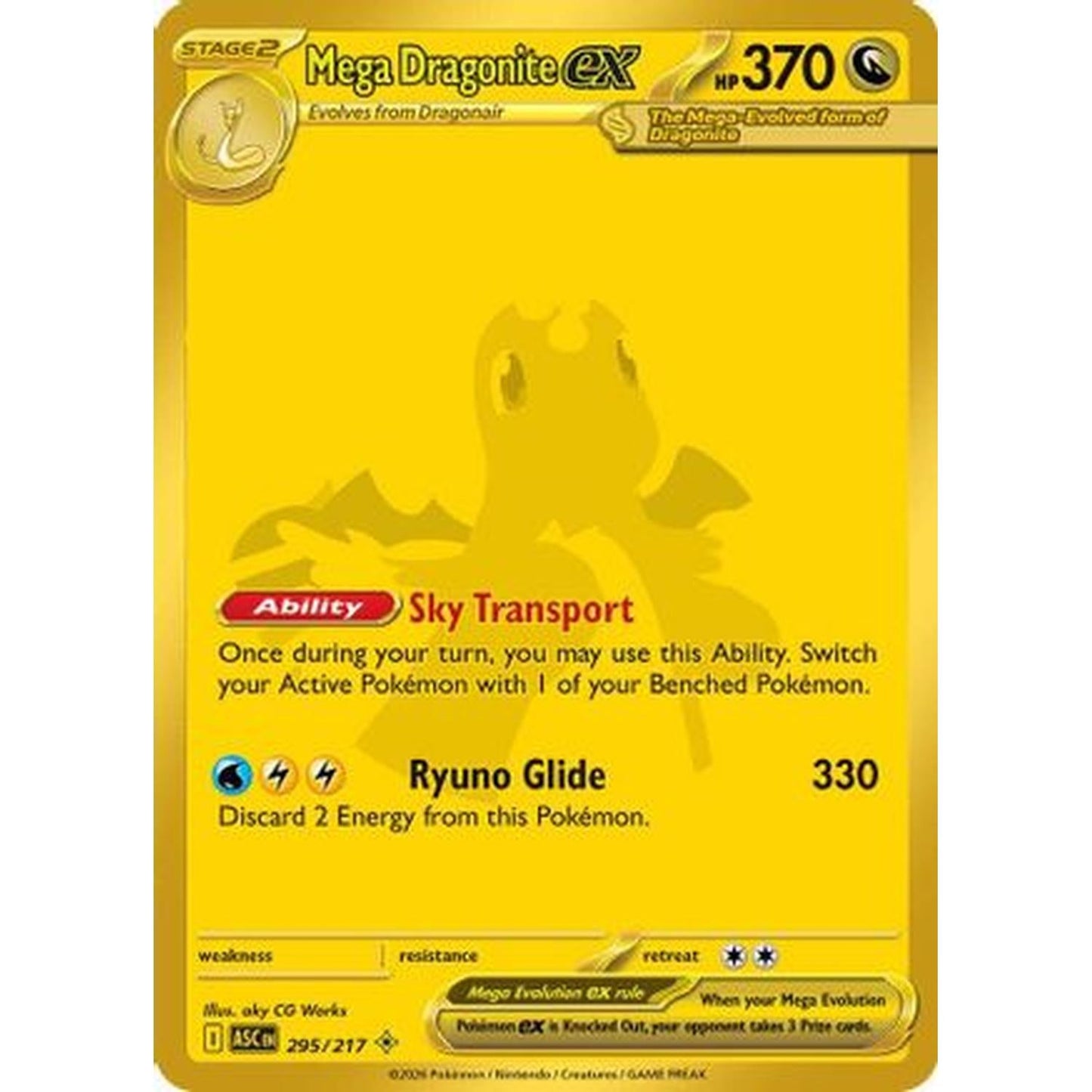 Mega Dragonite ex 295/217 [ME Ascended Heroes]  - Holofoil