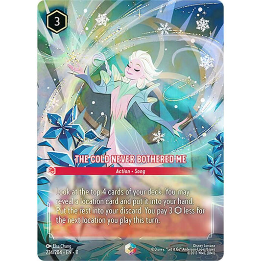 The Cold Never Bothered Me (Enchanted) (234/204) [Winterspell] Holofoil