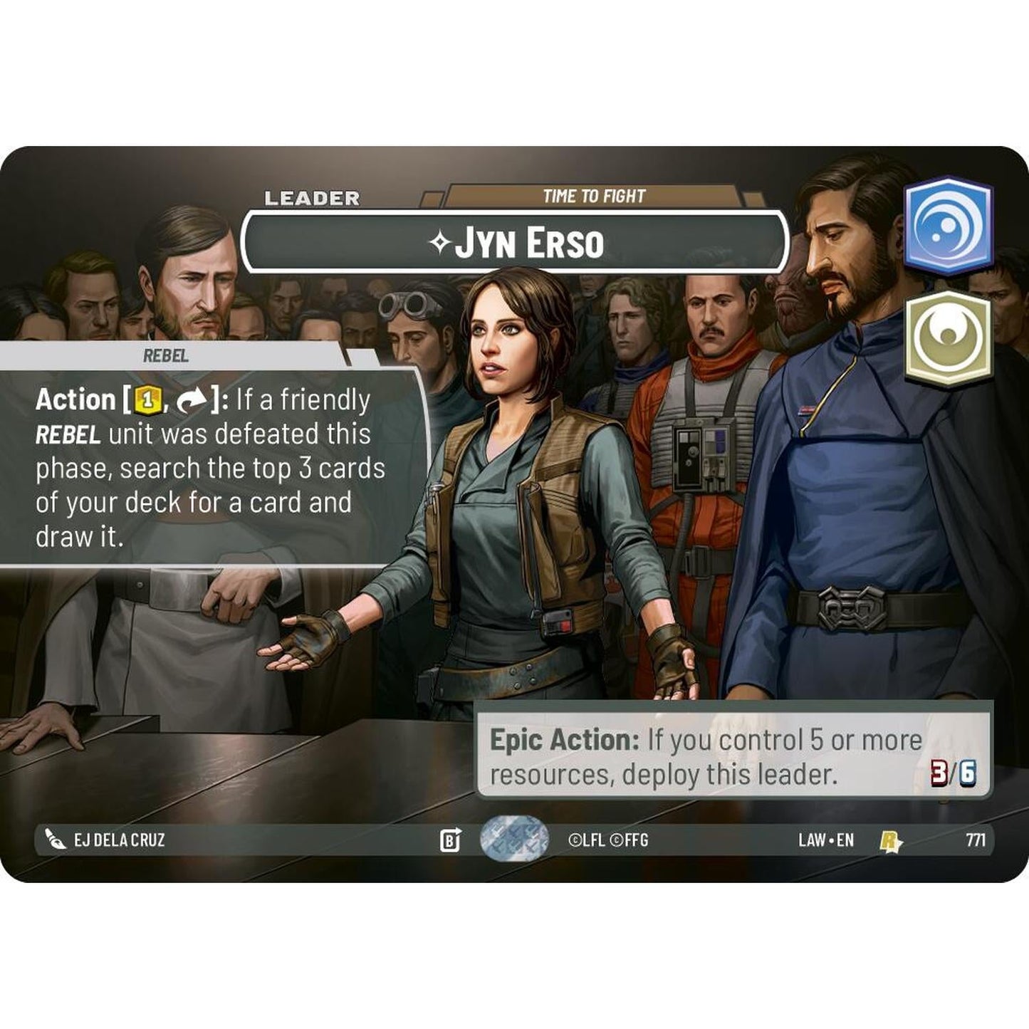 Jyn Erso - Time to Fight (771) (Showcase) (5/264) [A Lawless Time]