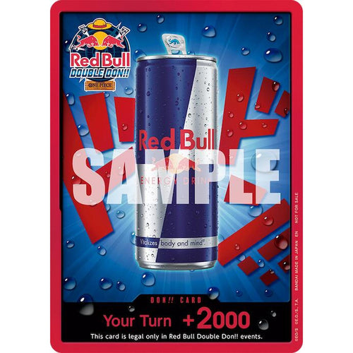 DON!! Card (Red Bull Double Don!!) [One Piece Promotion Cards]  Foil