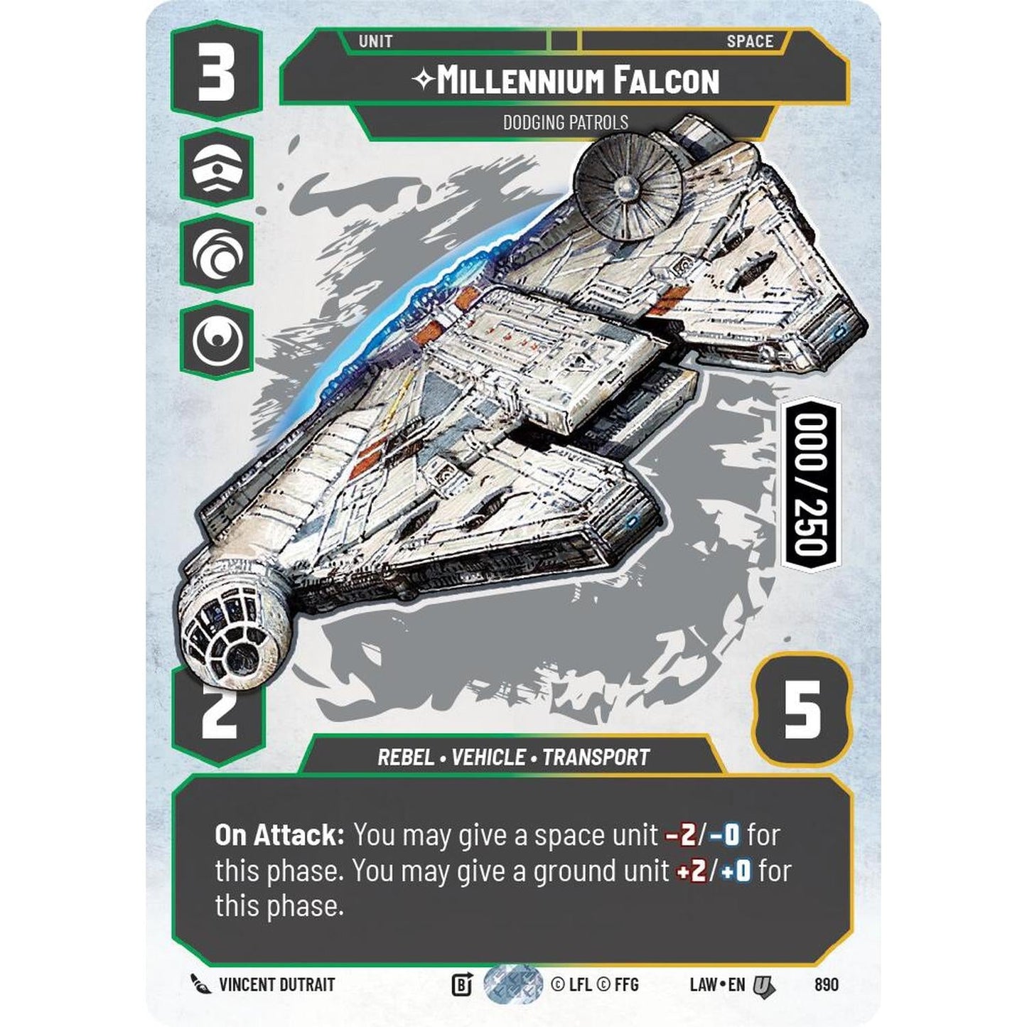 Millennium Falcon - Dodgingg Patrols (Serialized) (890) (890) [A Lawless Time]