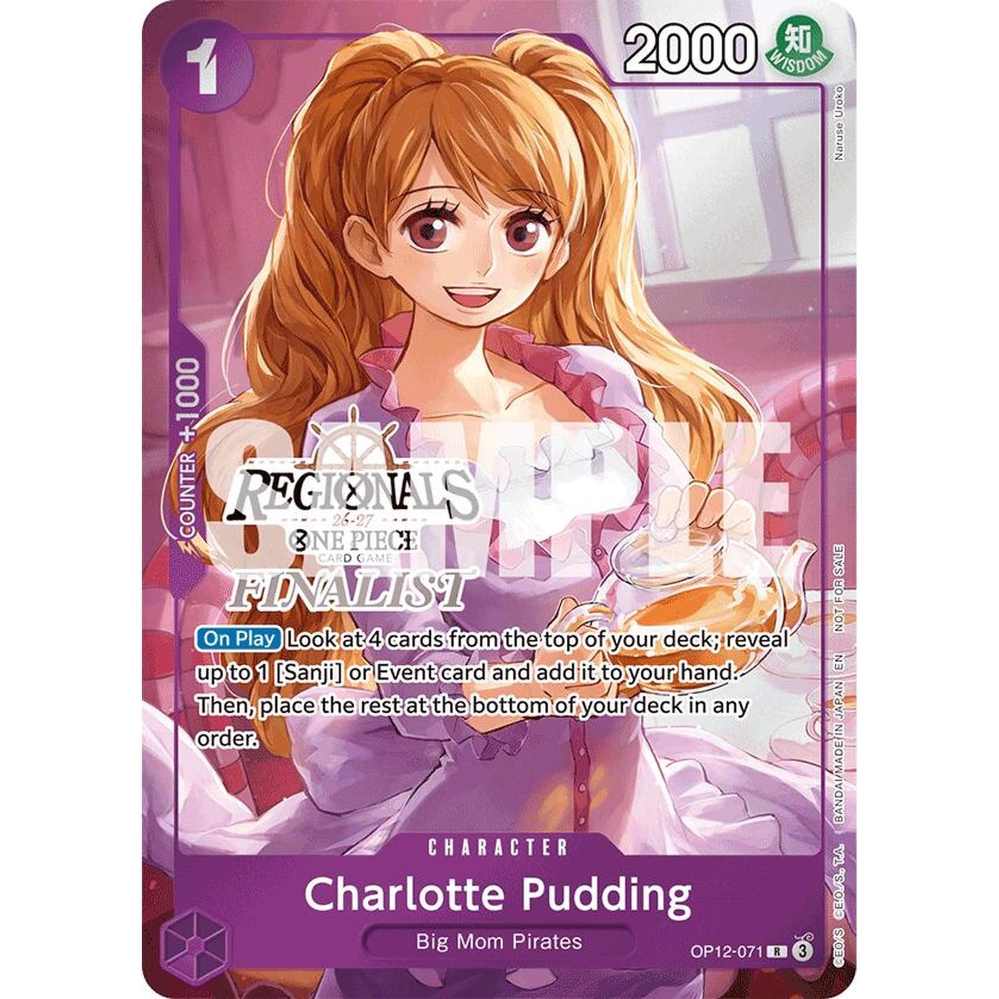 Charlotte Pudding (Regionals Finalist Card Set 26-27) (OP12-071) [One Piece Promotion Cards]  Foil
