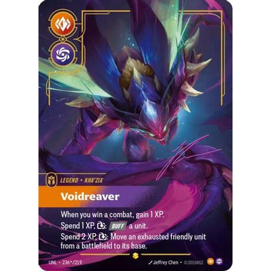 Kha'Zix - Voidreaver (Signature) (236*/219) [Unleashed] Foil
