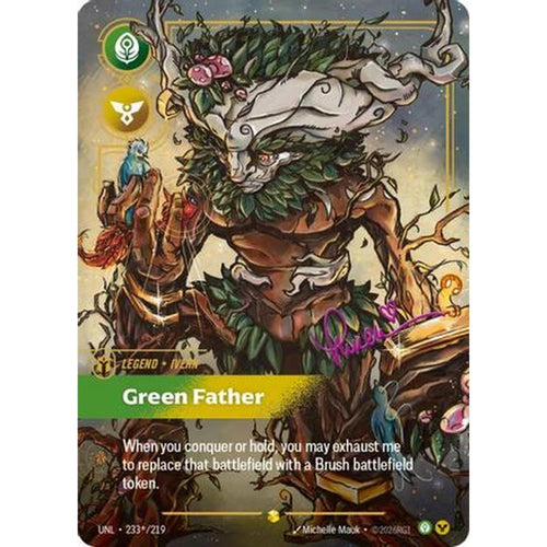 Ivern - Green Father (Signature) (233*/219) [Unleashed] Foil
