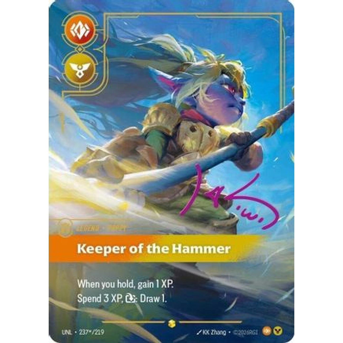 Poppy - Keeper of the Hammer (Signature) (237*/219) [Unleashed] Foil