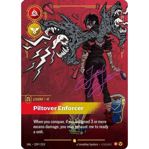 Vi - Piltover Enforcer (Signature) (229*/219) [Unleashed] Foil