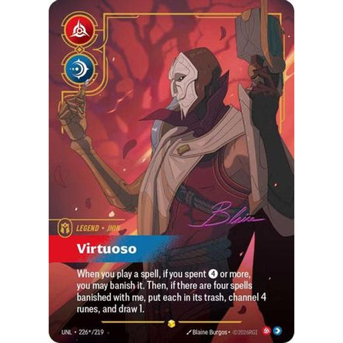 Jhin - Virtuoso (Signature) (226*/219) [Unleashed] Foil