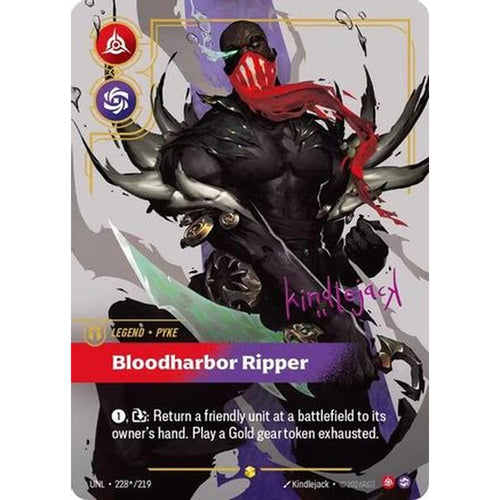Pyke - Bloodharbor Ripper (Signature) (228*/219) [Unleashed] Foil
