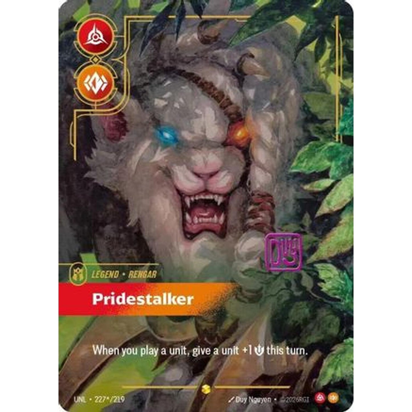 Rengar - Pridestalker (Signature) (227*/219) [Unleashed] Foil