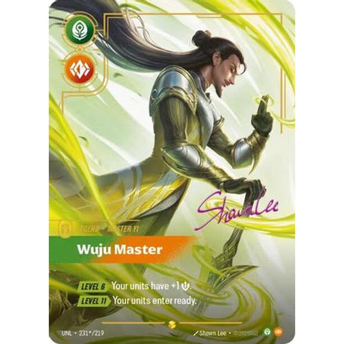 Master Yi - Wuju Master (Signature) (231*/219) [Unleashed] Foil