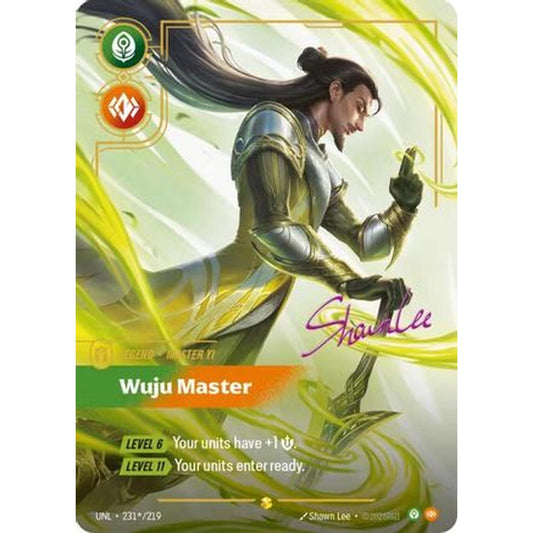 Master Yi - Wuju Master (Signature) (231*/219) [Unleashed] Foil