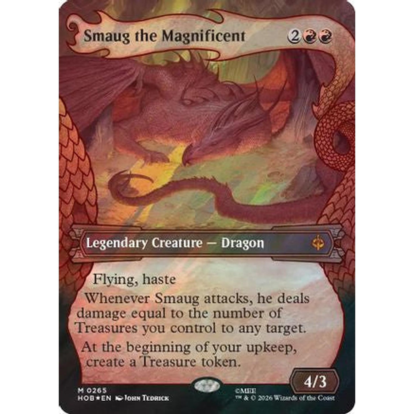 Smaug the Magnificent (Showcase) (Surge Foil) [The Hobbit] Foil