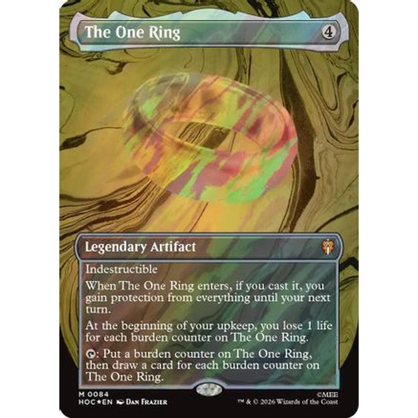 The One Ring (Borderless) (Surge Foil) [The Hobbit: Eternal-Legal] Foil