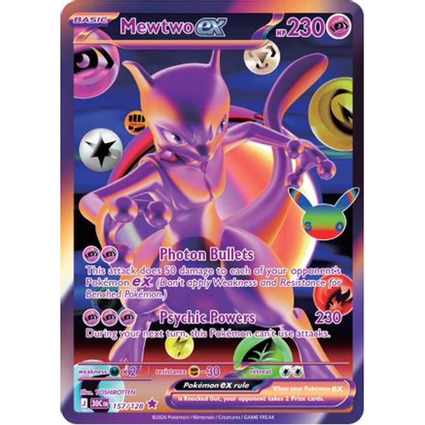 Mewtwo ex 157 [ME 30th Celebration]  - Holofoil