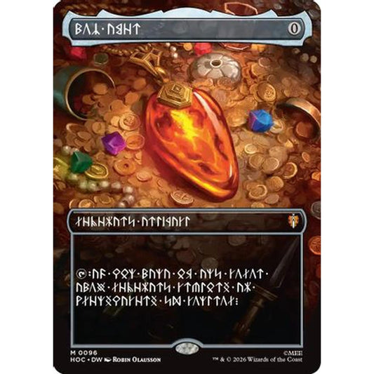 Mox Amber (Borderless) (Dwarvish) [The Hobbit: Eternal-Legal] Foil