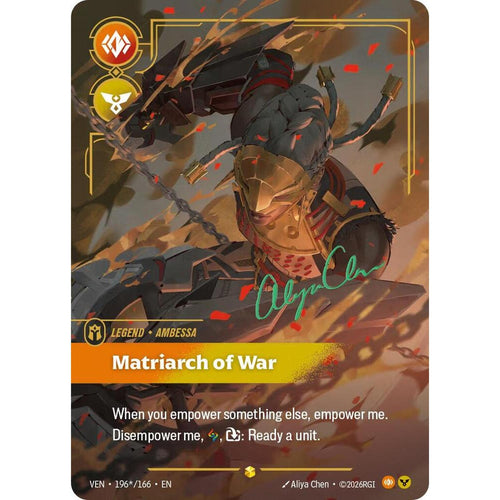Ambessa - Matriarch of War (Signature) (196*/166) [Vendetta] Foil