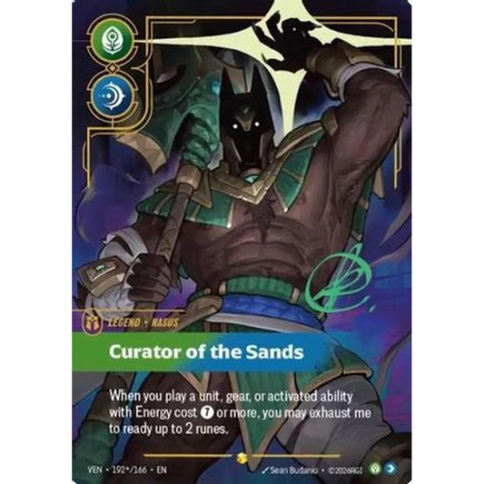 Nasus - Curator of the Sands (Signature) (192*/166) [Vendetta] Foil