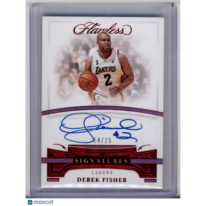 2021 Panini Flawless Signatures Derek Fisher #AUT-DFS /15