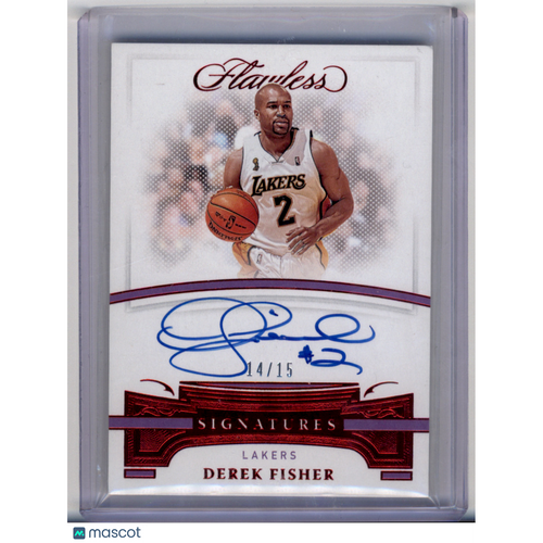 2021 Panini Flawless Signatures Derek Fisher #AUT-DFS /15