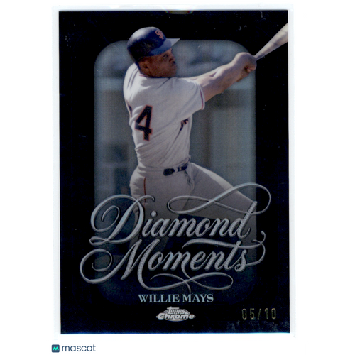 2026 Topps Chrome Diamond Moments Willie Mays #DM-11 Black Refractor