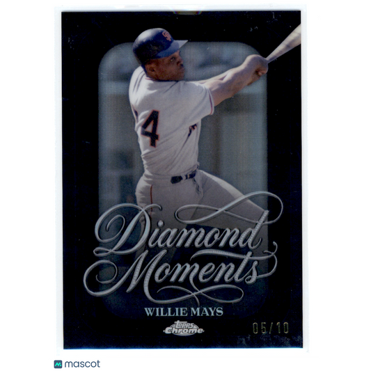 2026 Topps Chrome Diamond Moments Willie Mays #DM-11 Black Refractor