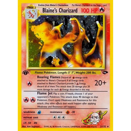 Blaine's Charizard/132 [Gym Challenge]  - 1st Edition Holofoil