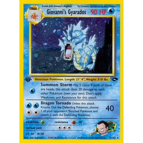 Giovanni's Gyarados [Gym Challenge]  - 1st Edition Holofoil