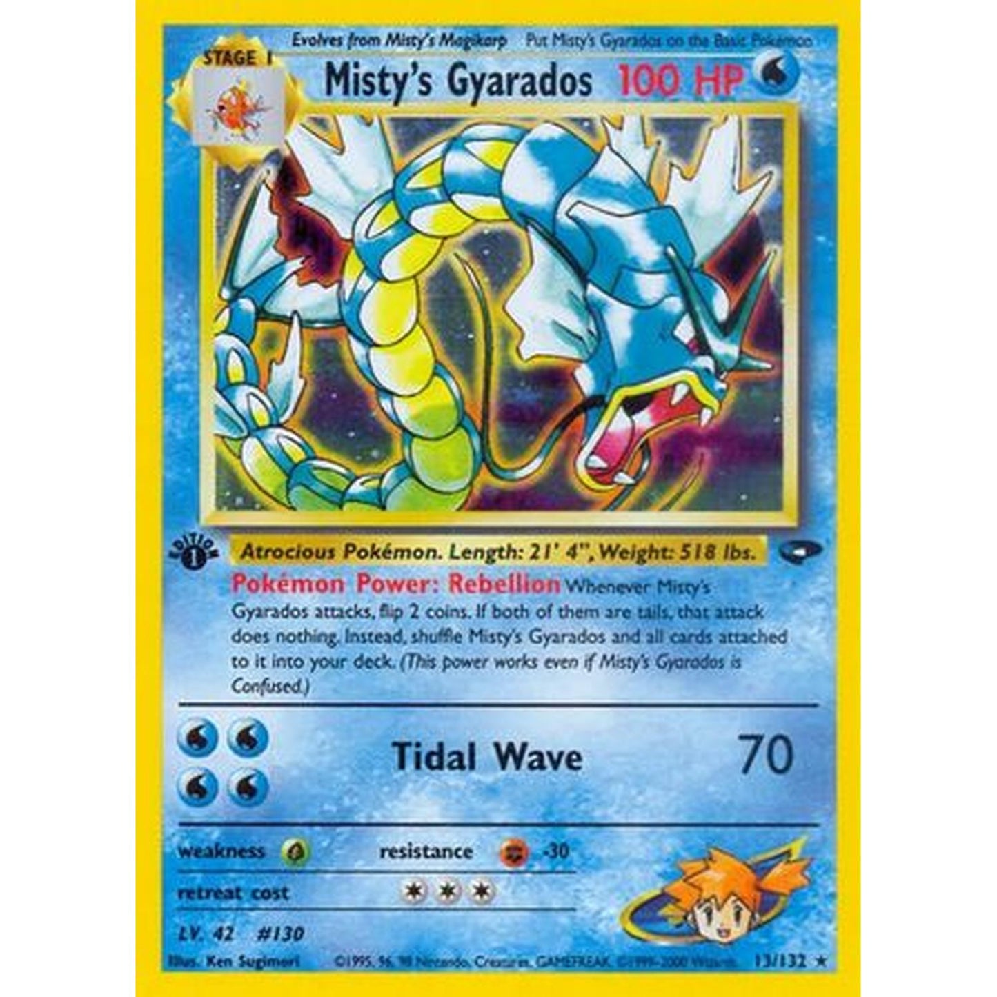 Misty's Gyarados 013 [Gym Challenge]  - 1st Edition Holofoil